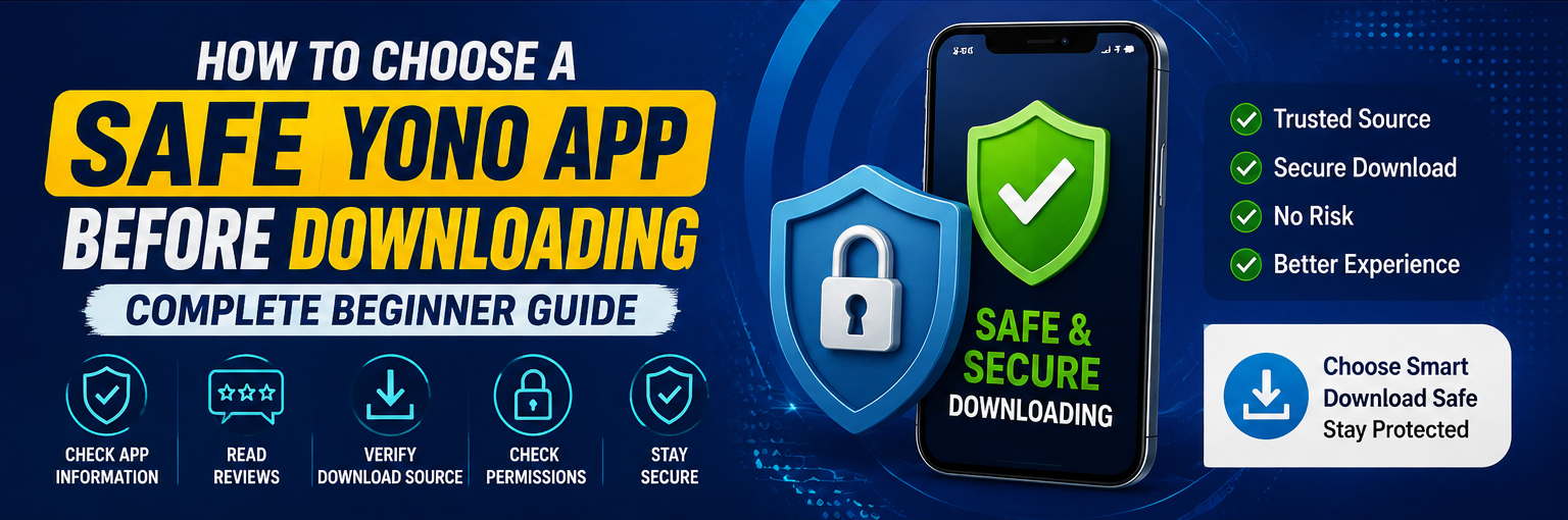 How to Choose a Safe YONO App Before Downloading – Complete Beginner Guide